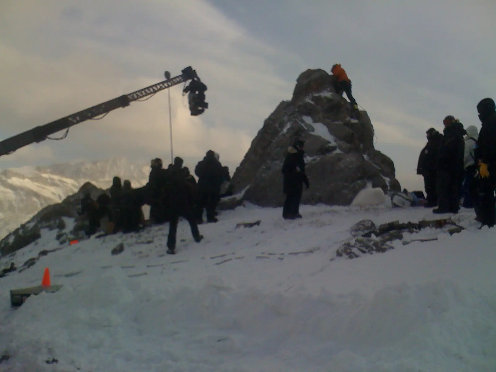 Filming Inception alpine ridge