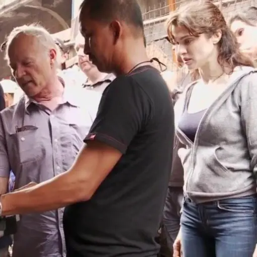 On set of Bourne Legacy